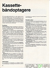 Hi-Fi Årbogen, 87, 182, Kassettebåndoptagere, , 
