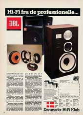 Hi-Fi og Elektronik, 85-6, 16, , Reklame JBL L96 højttaler Danmarks HIFI Klub HiFiKlubben, JBL L96