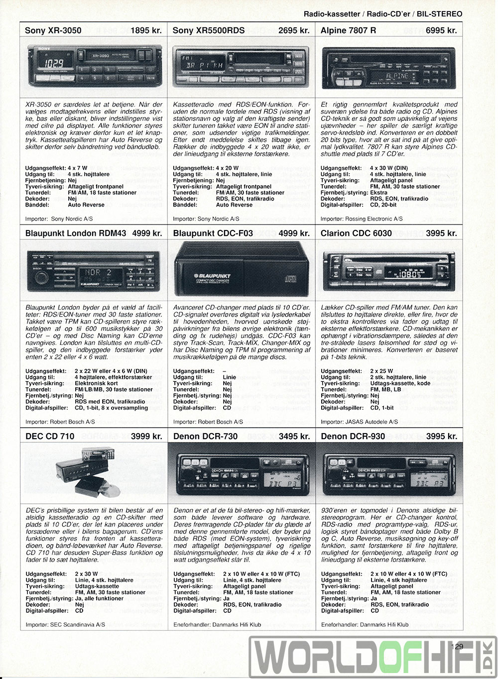 Hi-Fi Revyen, 94, 129, Bil-stereo, , 