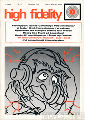 High Fidelity årgang 1970 nr. 11