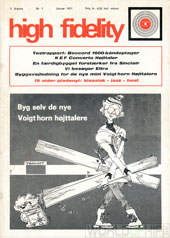 High Fidelity årgang 1971 nr. 1